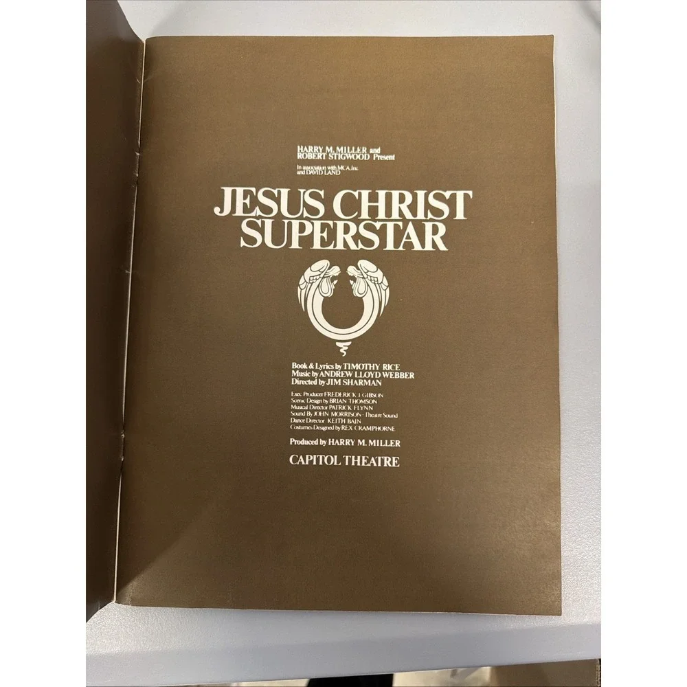 Jesus Christ Superstar 1971 Souvenir Program and Libretto Pre Owned
